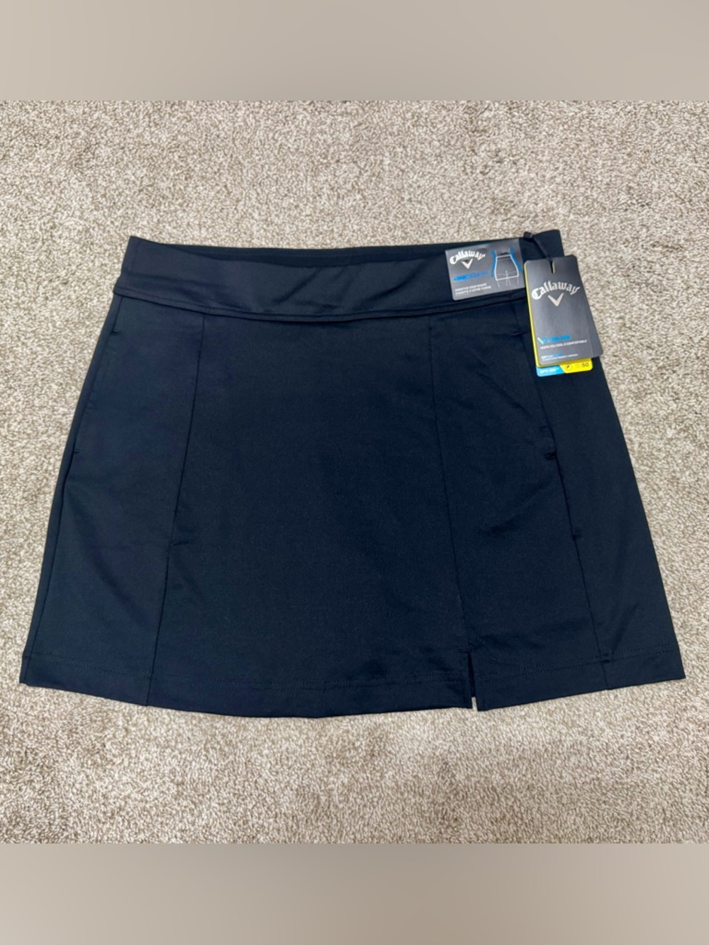 Callaway Black Performance Skort with Cooling Tag
